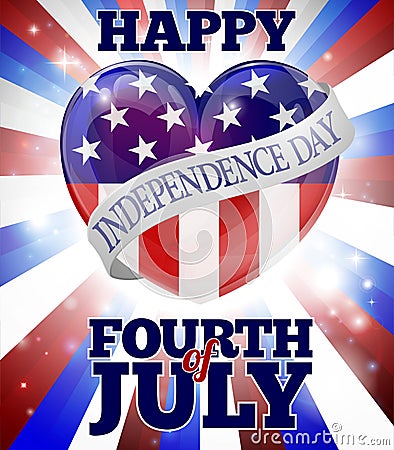 Happy Fourth of July Independence Day Vector Illustration