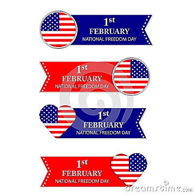 Happy Freedom Day Vector Illustration