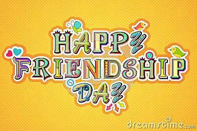 Happy Friendship Day Vector Illustration