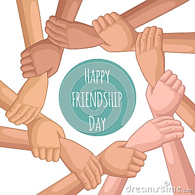 Happy Friendship day Vector Illustration