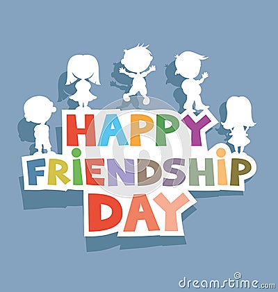 Happy Friendship Day. Vector Illustration