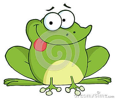 Happy frog Vector Illustration