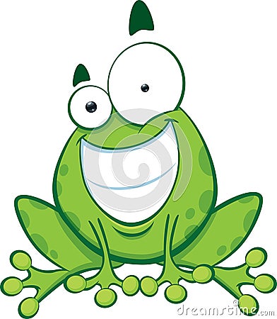 Happy Frog Vector Illustration