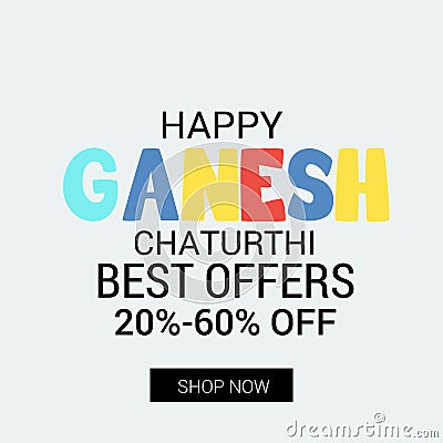 Happy Ganesh Chaturthi. Stock Photo