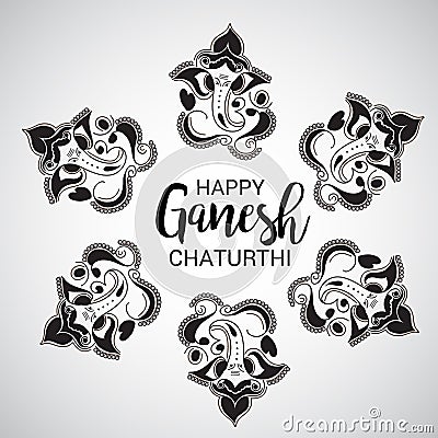 Happy Ganesh Chaturthi. Stock Photo