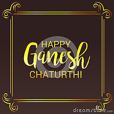 Happy Ganesh Chaturthi. Stock Photo