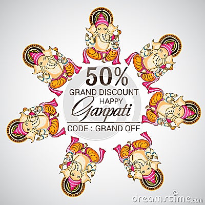 Happy Ganesh Chaturthi. Stock Photo