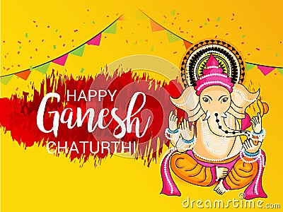 Happy Ganesh Chaturthi. Stock Photo