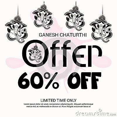 Happy Ganesh Chaturthi. Stock Photo