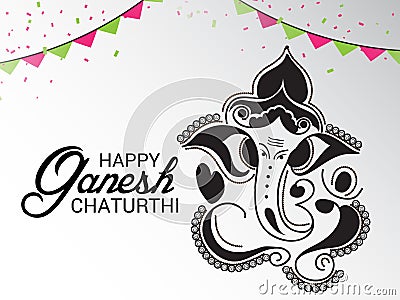 Happy Ganesh Chaturthi. Stock Photo