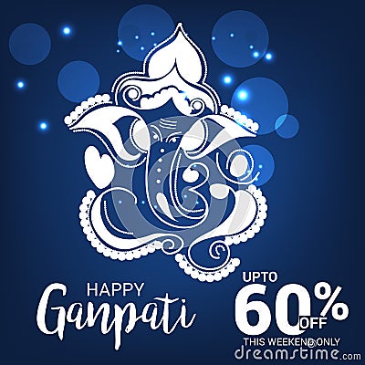 Happy Ganesh Chaturthi. Stock Photo