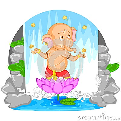 Happy Ganesh Chaturthi Vector Illustration