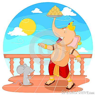 Happy Ganesh Chaturthi Vector Illustration