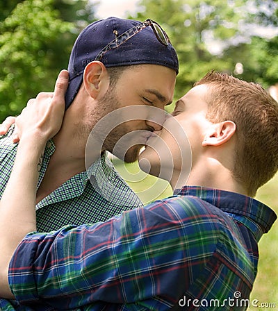 Happy Gay Couple Stock Photo