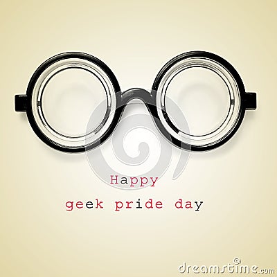 Happy geek pride day Stock Photo