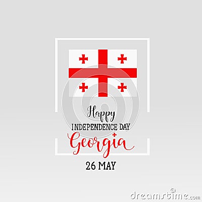 Happy Georgia Independence Day. Graphic design element. Stock Photo