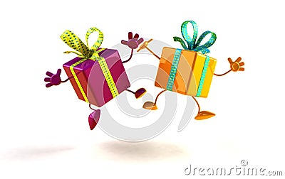 Happy gifts Stock Photo