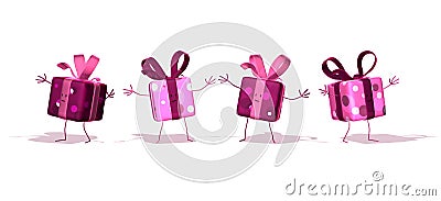 Happy gifts Stock Photo