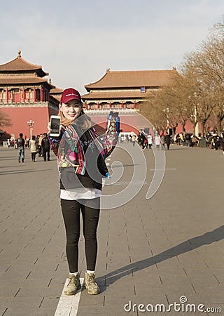 A happy girl Editorial Stock Photo