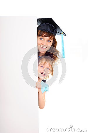 Happy graduate student Stock Photo