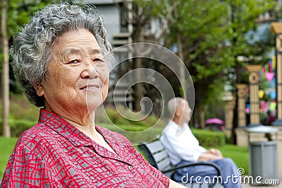 Happy grandmother Stock Photo