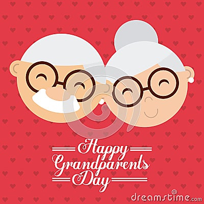 Happy grandparents day Vector Illustration