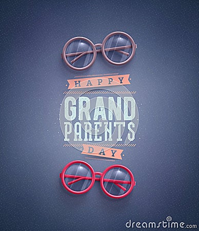 Happy Grandparents Day Vector Illustration