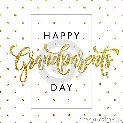 Happy Grandparents Day greeting card Stock Photo