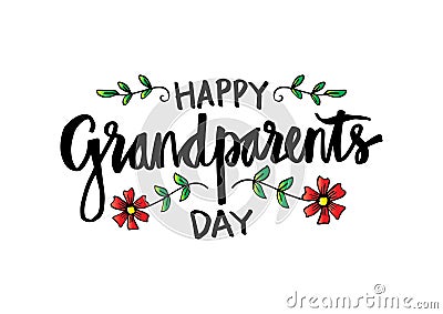 Happy Grandparents Day Stock Photo