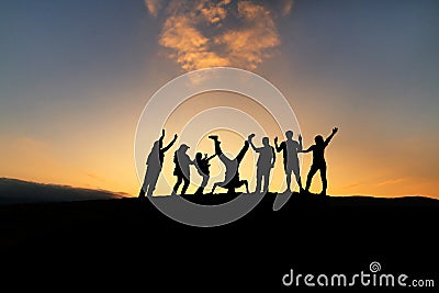 Happy group of diverse people Stock Photo