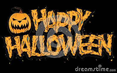 Happy Halloween Vector Illustration