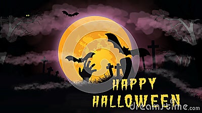 Happy Halloween Animation Stock Video Video Of Dusk 129607765
