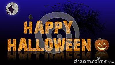 Happy Halloween Background Stock Photo