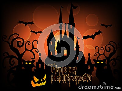 Happy Halloween Background Vector Vector Illustration