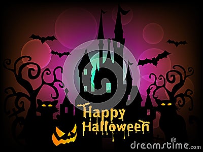 Happy Halloween Background Vector Vector Illustration