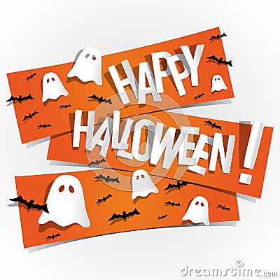 Happy Halloween card Vector Illustration