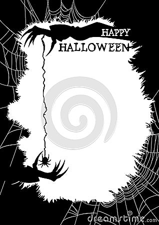 Happy Halloween greeting card or party flyer Vector Illustration