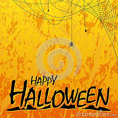 Happy Halloween header background Vector Illustration