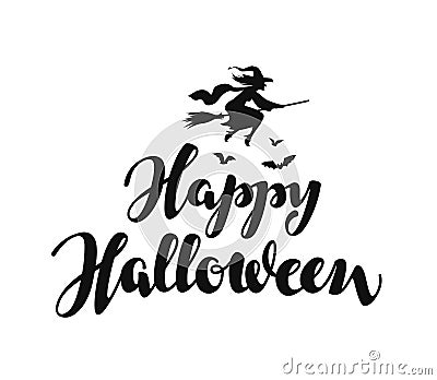 Happy Halloween message background. Vector illustration Vector Illustration