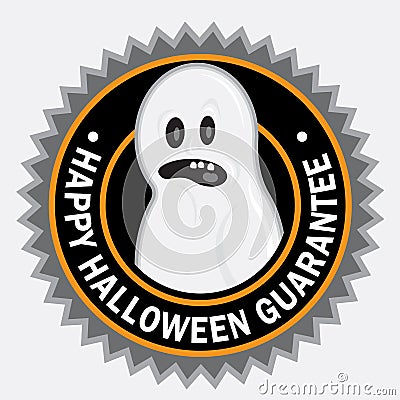 Happy Halloween Seal Vector Illustration