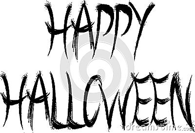 Happy Halloween sign Vector Illustration