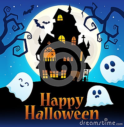 Happy Halloween sign thematic image 2 Vector Illustration