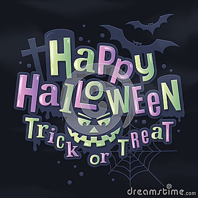 Happy halloween. Vector Illustration