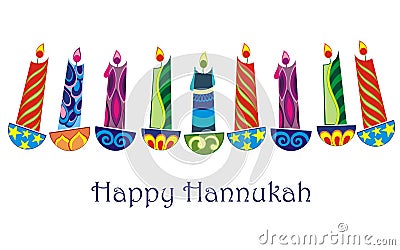 Happy hanukkah Vector Illustration