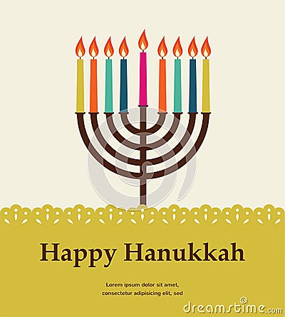 Happy hanukkah, jewish holiday. Stock Photo