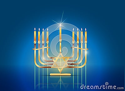 Happy hanukkah Vector Illustration