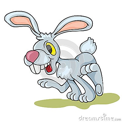 Happy hare Vector Illustration
