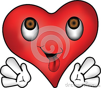 Happy heart Stock Photo