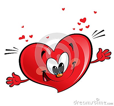 Happy heart Stock Photo