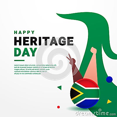 Happy Heritage Day Design Background For Greeting Moment Vector Illustration